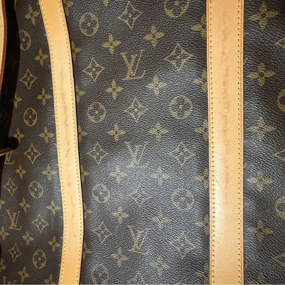 Louis Vuitton Monogram Keepall 60 Bandouliere Duffle Bag w/ Shoulder Strap LV - Picture 15 of 16